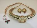 Divine Tanjore Creations Wooden Base With Pure Gold Foil Golden New Gold Foil Work tanjore designer necklace