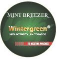 Wintergreen Nicotine Pouches Mint Breezer