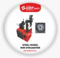 AMP tech Mechanical RED New Semi Automatic 230v steel disk rim straightening machine
