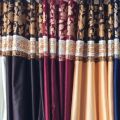 FABRICSMALL Polyester MULTICOLOR Printed designer curtains