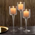 Glass T-Light Candle Holder