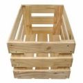 Square Brown wooden crate