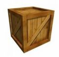 Brown wooden storage case
