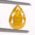 0.96 Ct. Light Yellow Pear Shape Diamond