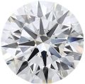 White Radhe Diamond vs2 clarity round lab grown diamond