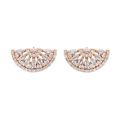 DIAMOND GOLD SILVER AND WHITE GOLD EARRINGS