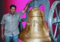 Polished Round 1000 kg bronze church bell