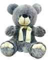 Grey Sitting Teddy Bear Soft Toy