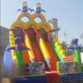WondeRides PVC Multicolor three way climbing micky mouse inflatable slide