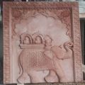 Stone Elephant Wall Panel