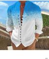 Multiple Color Available Full Sleeve Printed mens beach shirts