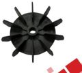1 HP Black Plastic Cooling Fan