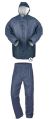 Navy Blue Polyester PU Coating Industrial Rain Suit