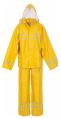 Yellow Industrial Rain Suit with Reflective Tape Strip