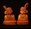 Pair of Tribal Women Wooden Art