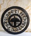 Round Wrought Iron Wall Hanging
