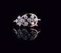 Rose Gold HI/VS-SI Round ladies diamond ring