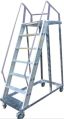 Aluminium Polished Grey Easy Move aluminum step ladder