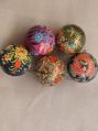Round Multi Colour Printing Christmas Balls