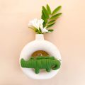 Berrybee Green cotton rattle crocodile toy