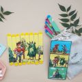 Berrybee Acrylic Sticks Rectangular Multicolored fairytale puzzle sticks