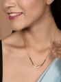 SH25-MS-AB-3048 Gold Plated Floral Mangalsutra