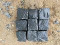 cobbles Rough-Rubbing Square Block Plain 2.5kg black granite
