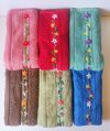 Red Blue Brown Pink Sea Green Light Blue hand embroidered turkish cotton napkins