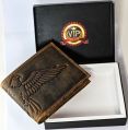 E-307 Mens Cow Hunter Leather Wallet