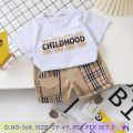 Printed Kids Boys T Shirt with Shorts