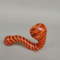 Leafglass Non Polish Twisted Orange Plain 120-150gm glass pipes