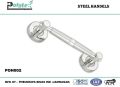 Polished stainless steel door handle