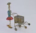 Iron Home Decor Doll Cart