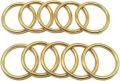 Round Golden Brass Rings