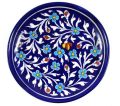 blue pottery plate