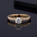 Round Lab Grown Diamond Engagement Ring