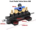 AMP Tech Black & Golden Automatic 100-1000kg 8mm m8 foot pedal valve