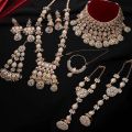 petal perfection kundan gold plated wedding look necklace set