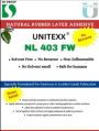 Natural Rubber Latex Adhesive (NL 403 FW, NL 302 FW, NL 302T FW)
