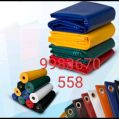 Blue Plain pvc coated nylon fabric