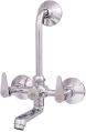 Polished nano pan brass wall mixer tap