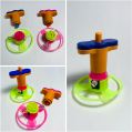 Plastic Multicolor spinning firki toy