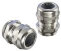 Polished stainless steel cable gland