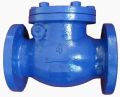 Mild Steel Automatic Flanged Blue Swing Check Valve