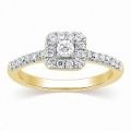 Diamond 14k Gold Solitaire Engagement Ring