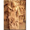 Sandstone Apsara Statues