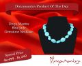 Divya Mantra Blue Jade Gemstone Necklace