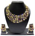 Zaveri Pearls Beautiful Leaf Designer Kundan Necklace Set