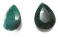 Dyed Beryl Green Flat Cut Pair Stones