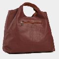 Fashionable Cow Nappa  Leather Hand Bags Brown Colour